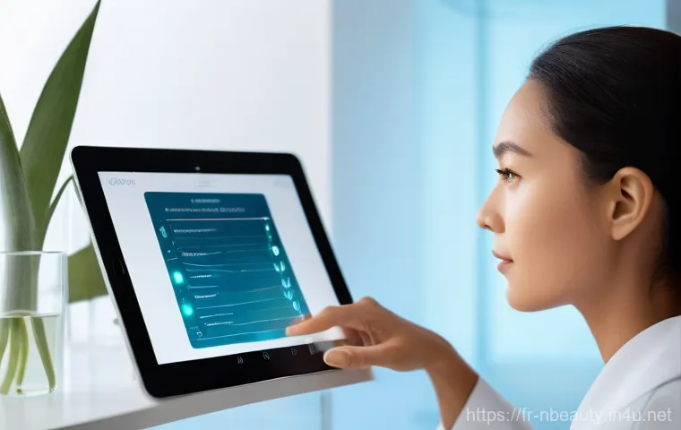 천연화장품 맞춤형 추천 서비스 - **Prompt:** A young woman, appearing to be in her mid-20s, with clear, healthy, and naturally radian...