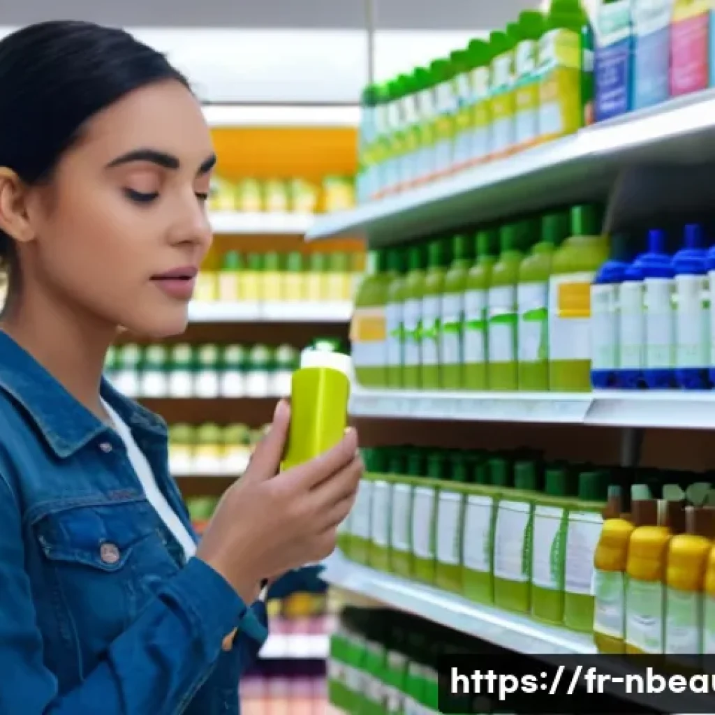 천연화장품 샴푸 선택법 - **Prompt:** A vibrant and clean image of a young adult, around 20-25 years old, with healthy, styled...